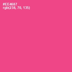 #EE4687 - French Rose Color Image