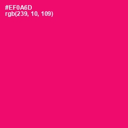 #EF0A6D - Rose Color Image