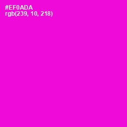 #EF0ADA - Purple Pizzazz Color Image