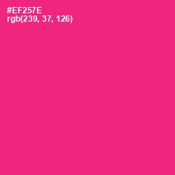 #EF257E - Cerise Red Color Image