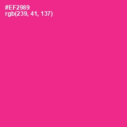 #EF2989 - Wild Strawberry Color Image