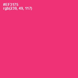 #EF3175 - Cerise Red Color Image