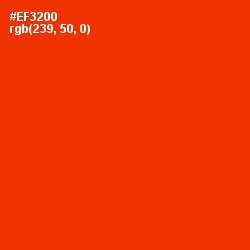 #EF3200 - Scarlet Color Image