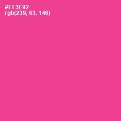 #EF3F92 - Wild Strawberry Color Image