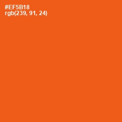 #EF5B18 - Trinidad Color Image