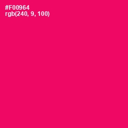 #F00964 - Rose Color Image