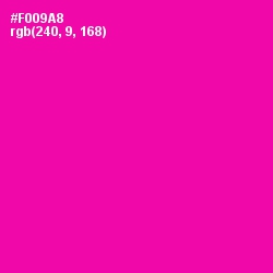 #F009A8 - Hollywood Cerise Color Image