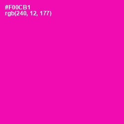 #F00CB1 - Hollywood Cerise Color Image