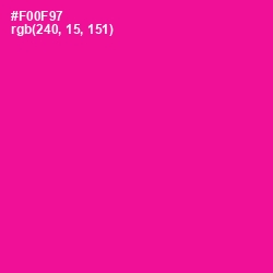 #F00F97 - Hollywood Cerise Color Image
