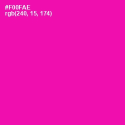 #F00FAE - Hollywood Cerise Color Image