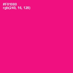 #F01080 - Hollywood Cerise Color Image