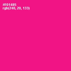 #F01485 - Hollywood Cerise Color Image