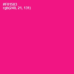 #F01583 - Cerise Color Image