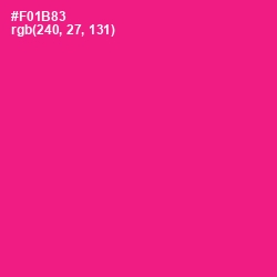 #F01B83 - Cerise Color Image