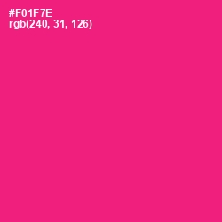 #F01F7E - Rose Color Image