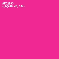 #F02893 - Wild Strawberry Color Image