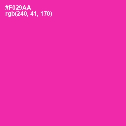 #F029AA - Persian Rose Color Image