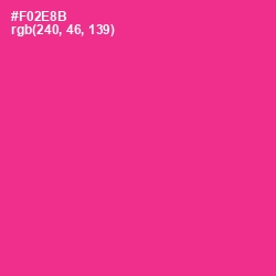 #F02E8B - Wild Strawberry Color Image