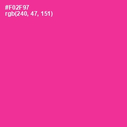 #F02F97 - Wild Strawberry Color Image
