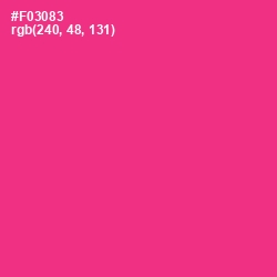 #F03083 - Wild Strawberry Color Image