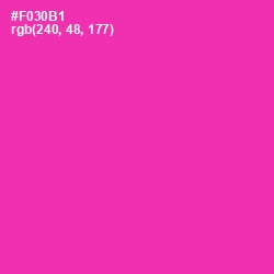 #F030B1 - Persian Rose Color Image