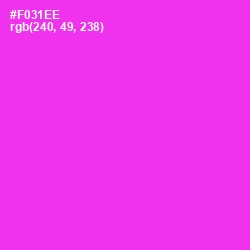 #F031EE - Razzle Dazzle Rose Color Image