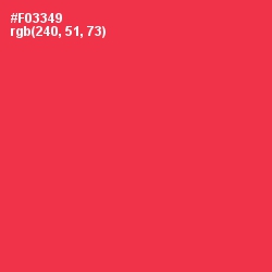 #F03349 - Amaranth Color Image