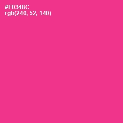 #F0348C - Wild Strawberry Color Image