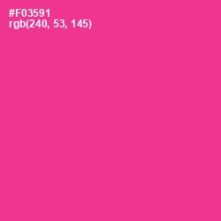 #F03591 - Wild Strawberry Color Image