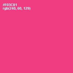 #F03C81 - Wild Strawberry Color Image