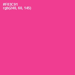 #F03C91 - Wild Strawberry Color Image
