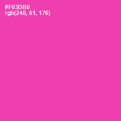 #F03DB0 - Persian Rose Color Image