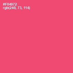 #F04972 - Mandy Color Image