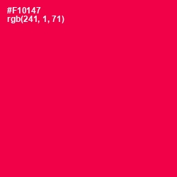 #F10147 - Razzmatazz Color Image