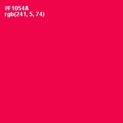 #F1054A - Razzmatazz Color Image