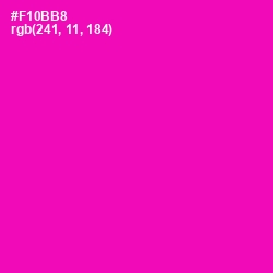 #F10BB8 - Hollywood Cerise Color Image