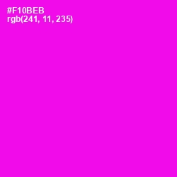 #F10BEB - Magenta / Fuchsia Color Image