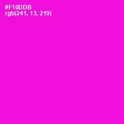 #F10DDB - Purple Pizzazz Color Image