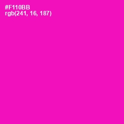 #F110BB - Hollywood Cerise Color Image