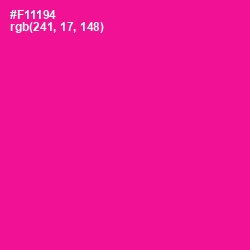 #F11194 - Hollywood Cerise Color Image