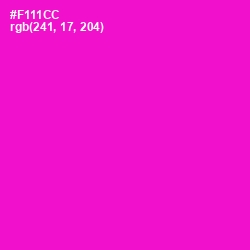 #F111CC - Shocking Pink Color Image