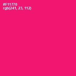 #F11770 - Rose Color Image
