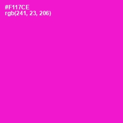 #F117CE - Shocking Pink Color Image