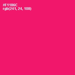 #F1186C - Rose Color Image