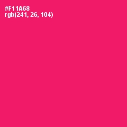 #F11A68 - Rose Color Image