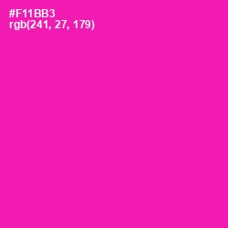 #F11BB3 - Hollywood Cerise Color Image