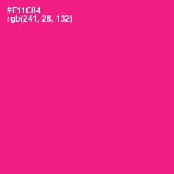 #F11C84 - Cerise Color Image