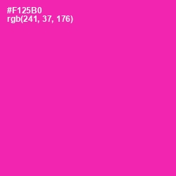 #F125B0 - Persian Rose Color Image