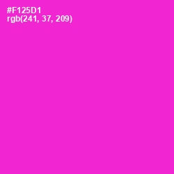 #F125D1 - Razzle Dazzle Rose Color Image
