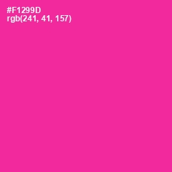 #F1299D - Wild Strawberry Color Image